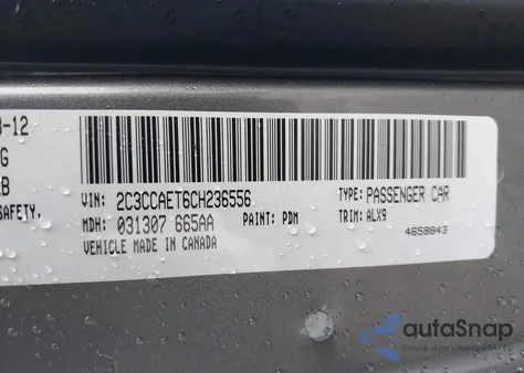 2012 Chrysler 300C из США, поврежденный, VIN 2C3CCAET6CH236556